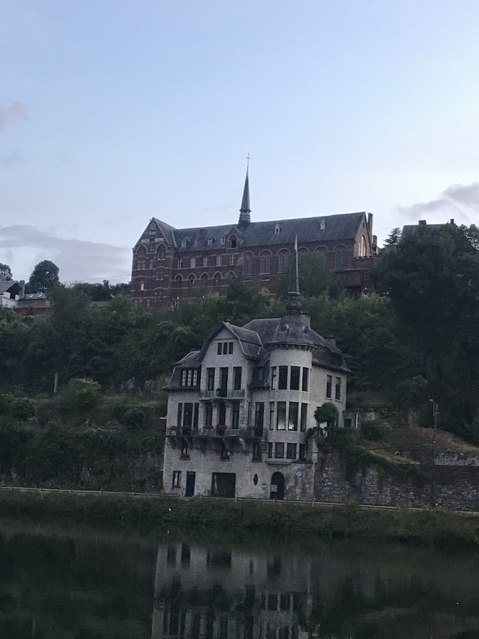 Maison Leffe (our hotel) at the top of the hill